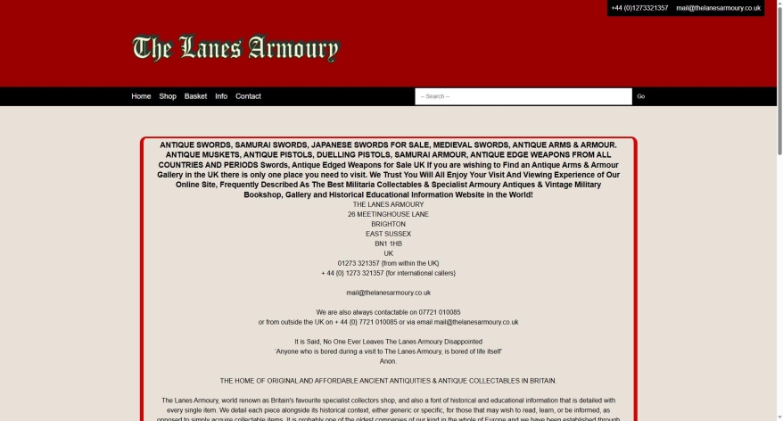 thelanesarmoury.co.uk