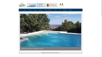 Screenshot of design, construction and maintenance of swimming pool,  Acqua Spa in Turin website