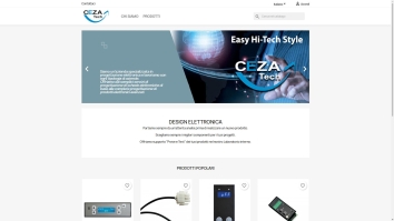 Screenshot of CEZA Srl website