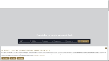 Screenshot of Quartier Général Immobilier website
